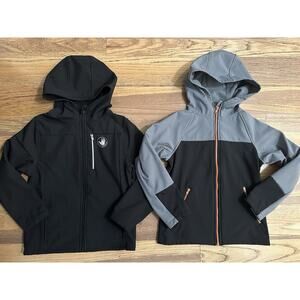 BUNDLE Boys’ Body Glove Zip-Up Jackets, Weather Coated Outside, Size 8